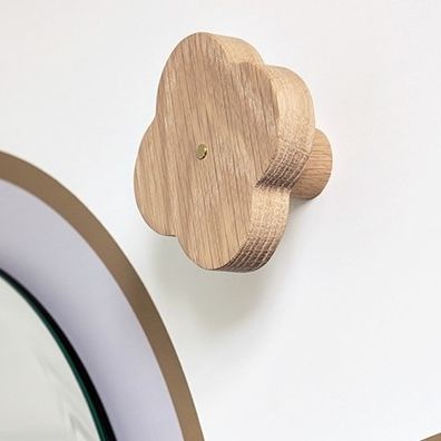 Moderner Garderobenhaken - ANDRÉE - Harto - Natureiche / gebeiztes Holz / individuell