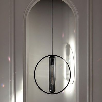 Hängelampe - ASTRÉE  - Harto - lackiertes Metall / geblasenes Glas / modern