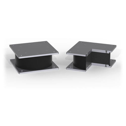 Schwingungshemmendes Elastomerlager - E-SAFE : HRDB - Agom Metal Rubber engineering - seismisch / Stahl / Elastomer