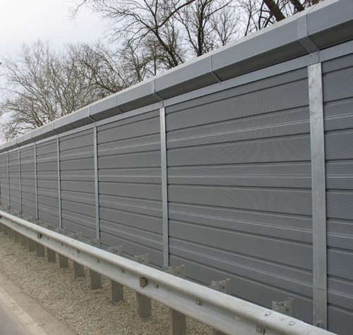 Lärmschutzwand mit modularen Platten - POLYGON  - CIR ambiente - Stahl / galvanisiertem Stahl / Mineralwolle
