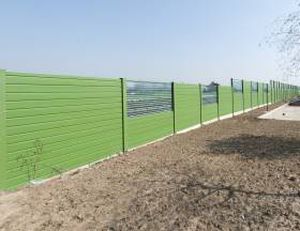 Lärmschutzwand mit modularen Platten - BI-METALLIC - CIR ambiente - Steinwolle / Stahlblech / Aluminium