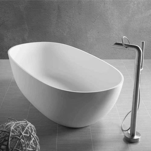 Ovale Badewanne - DUBAI - JEE-O GmbH - freistehend / Quartzkomposit / weiß