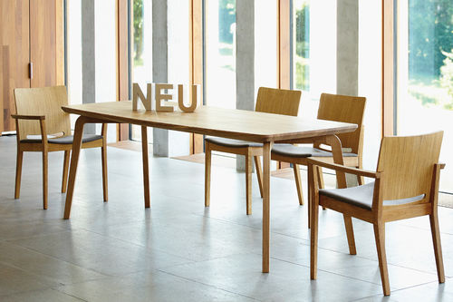 Moderner Tisch - DWELLER - Jankurtzmöbel - Eiche / rechteckig