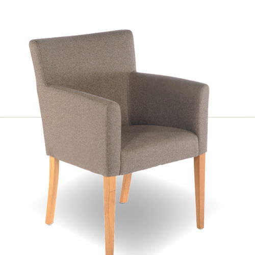 Klassischer Sessel - GUZZ - Jankurtzmöbel - Textil / Leder / Buche