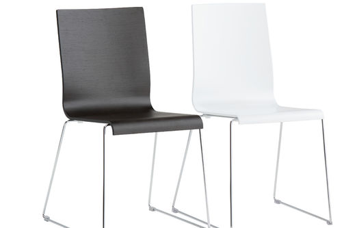 Moderner Stuhl - KUADRA - Jankurtzmöbel - für Außenbereich / Wenge / Eiche