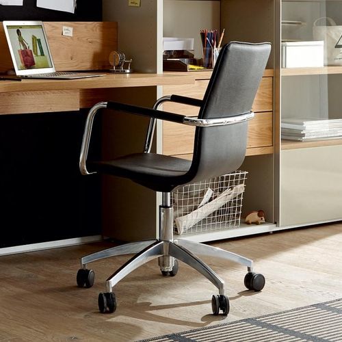 Moderner Bürostuhl - VISION - NOW! By Hülsta - Leder / Gestell aus ...