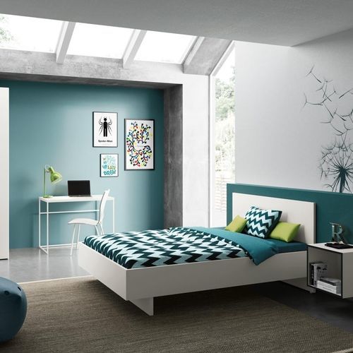 Doppelbett - BASIC - NOW! By Hülsta - modern / Kopfteil / lackiertes Holz