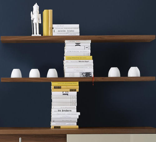 Wandmontiertes Regal - TIME - NOW! By Hülsta - modern / Holz / grau