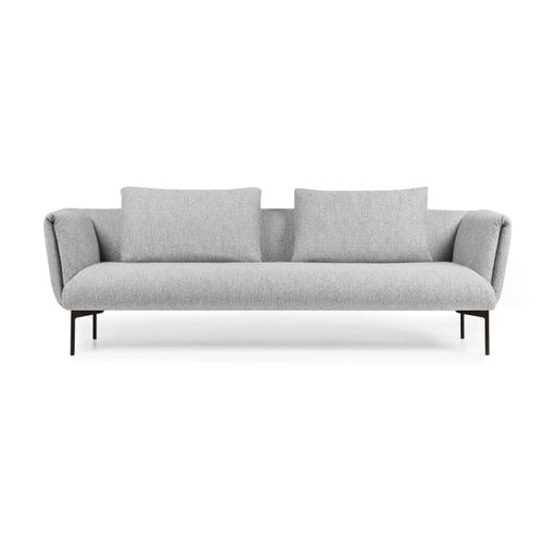 Modernes Sofa - IMPRESSION - prostoria - Stoff / grau / weiß