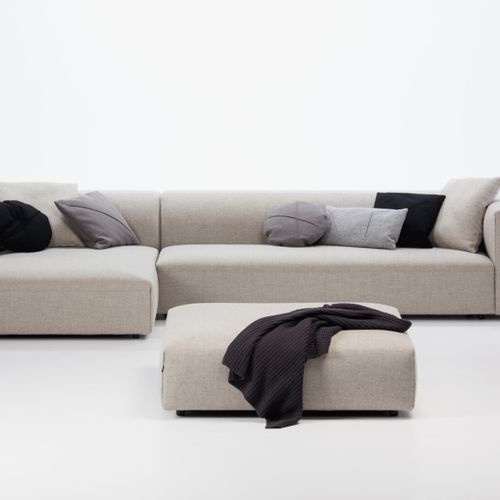 Moderne Ottomane - MATCH - prostoria - Stoff / Leder / modular
