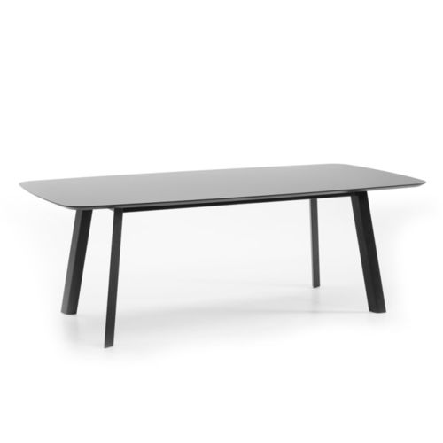 Moderner Tisch - RHOMB - prostoria - Holz / NTM Fenix® / Gestell aus Holz