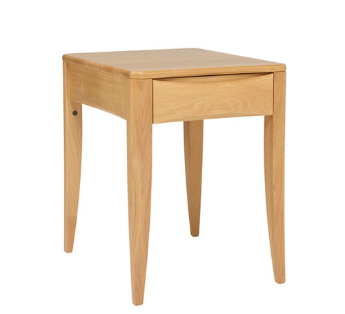 Moderner Nachttisch - ARTISAN - ercol - Natureiche / rechteckig / mit Schublade