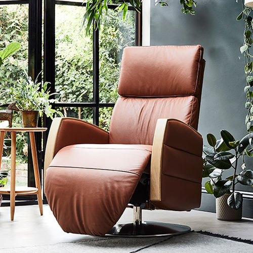 Moderner Sessel - NOTO - ercol - Leder / Stoff / Eiche