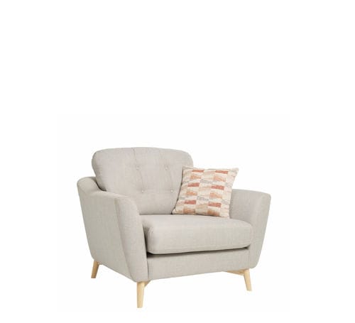 Moderner Sessel - GELA - ercol - Stoff / Esche / mit Kissen