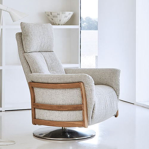 Moderner Sessel - GINOSA - ercol - Leder / Stoff / Eiche