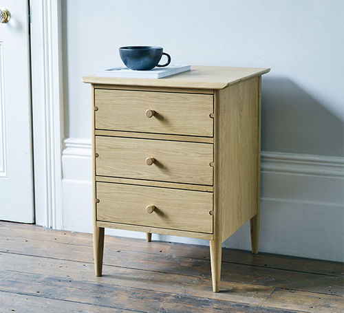 Moderner Nachttisch - HARTWELL  - ercol - Eiche / rechteckig / mit Schublade