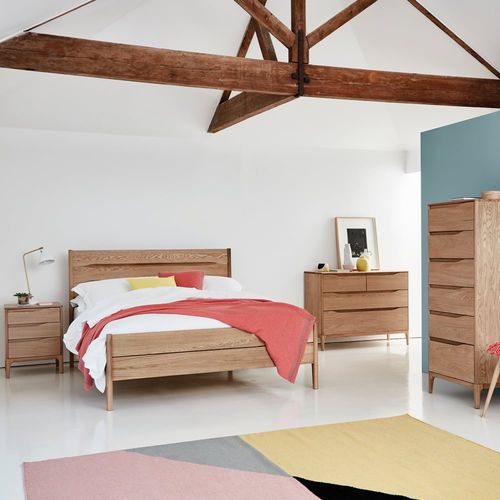 Bett / King Size - RIMINI - ercol - modern / Kopfteil / Eiche