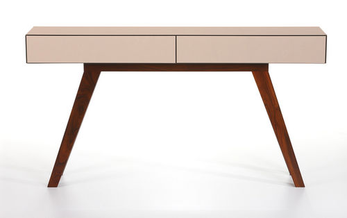 Moderner Konsolentisch - FEEL - Amu- Inspiration Design - lackiertes Holz / rechteckig / mit Schublade