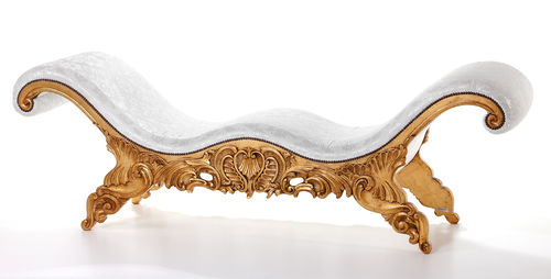 Neobarock-Polsterbank - IMPERIO  - Amu- Inspiration Design - Gestell aus Holz / weiß