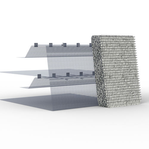 Schutzgabione - Fortrac GABION - Huesker - für Außenausbau / für Deck / für Wand