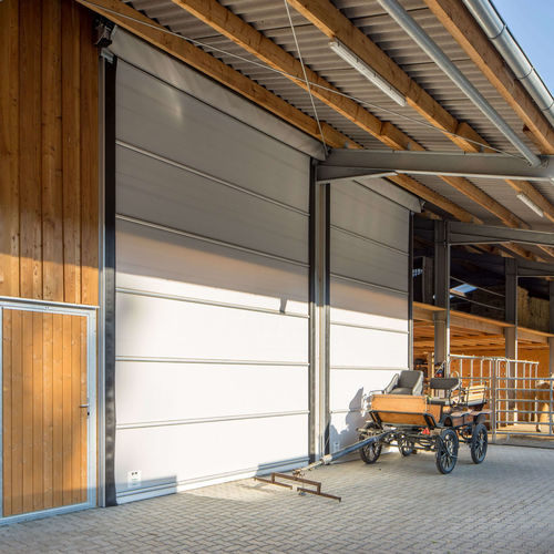 Sektionales Industrietor - Lubratec® Stabitor - Huesker - Gummi / Aluminium / Sicherheit