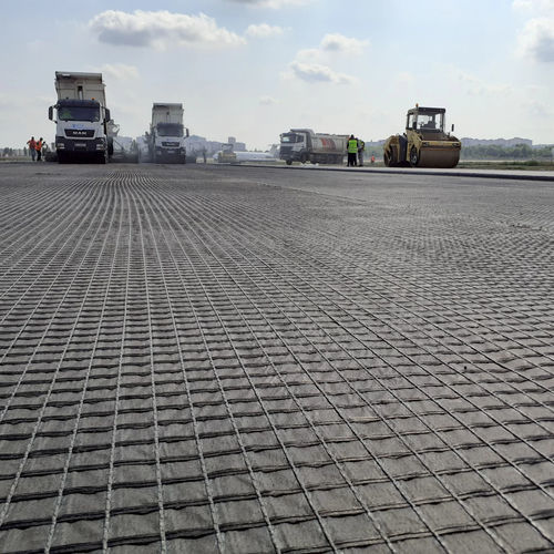 Verstärkendes Geogitter - HaTelit® - Huesker - Verkehr / für Straßenarbeiten / für Straßen