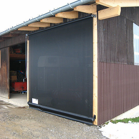Jalousie für Verandas - Lubratec®  - Huesker - Segeltuch / für Außenbereich / für Gewerbegebrauch