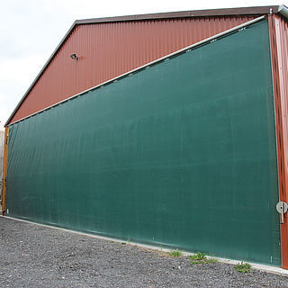 Industrie-Falttor - Lubratec® - Huesker - Aluminium / Edelstahl / windfest