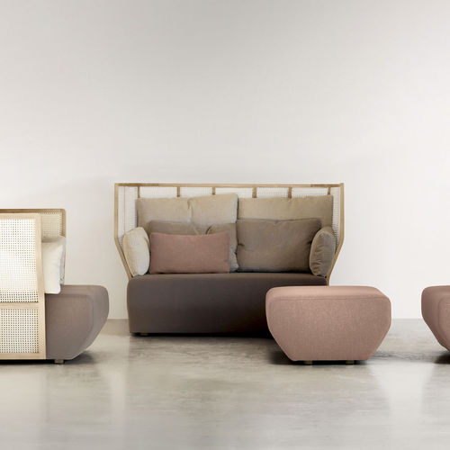 Modernes Sofa - Xistera - Bosc - Stoff / mit Kissen / mit hoher Rückenlehne