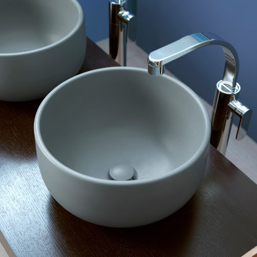 Aufsatzwaschbecken - SALTODACQUA - FLAMINIA - Keramik / Hochglanz / Mattfinish
