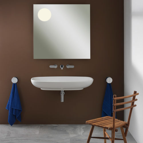 Wand-Waschbecken - NUDA 85 - FLAMINIA - Keramik / Hochglanz / Mattfinish