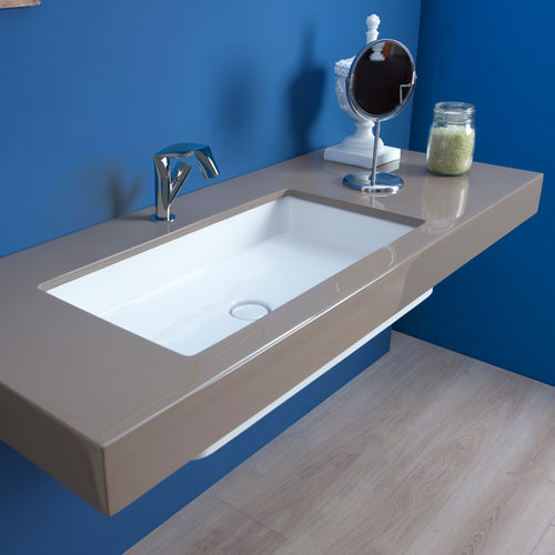 Unterbauwaschbecken - MINIWASH 75 - FLAMINIA - Keramik / Hochglanz / Mattfinish