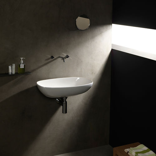 Wand-Waschbecken - NUDASLIM 60 - FLAMINIA - Keramik / Hochglanz / Mattfinish