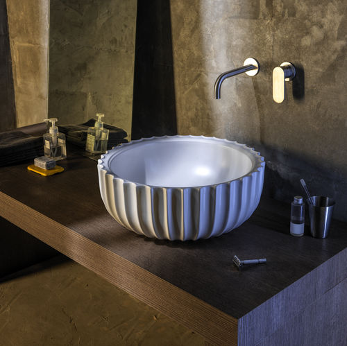 Aufsatzwaschbecken - SETTECENTO 50 - FLAMINIA - Keramik / Hochglanz / Mattfinish