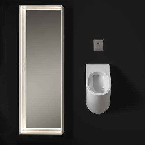 Keramik-Urinal - APP GOCLEAN® - FLAMINIA - wandmontiert / mit Deckel / für professionellen Einsatz