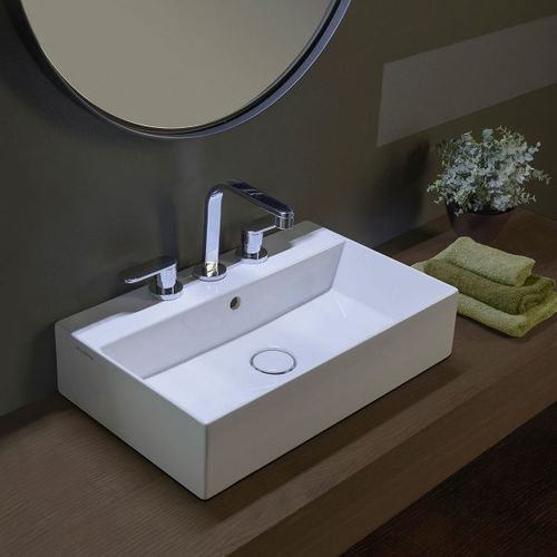 Aufsatzwaschbecken - APPLIGHT 60 - FLAMINIA - Keramik / Hochglanz / Mattfinish