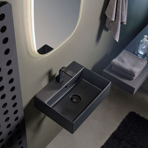 Wand-Waschbecken - APPLIGHT 50 - FLAMINIA - Keramik / Hochglanz / Mattfinish