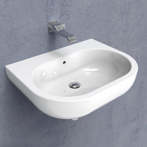 Wand-Waschbecken - PASS 62 - FLAMINIA - Keramik / ohne Öffnung / mit Notüberlauf