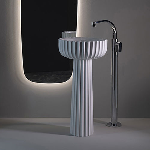 Säulenfuß für Waschbecken - SECOL - FLAMINIA - modern / Keramik