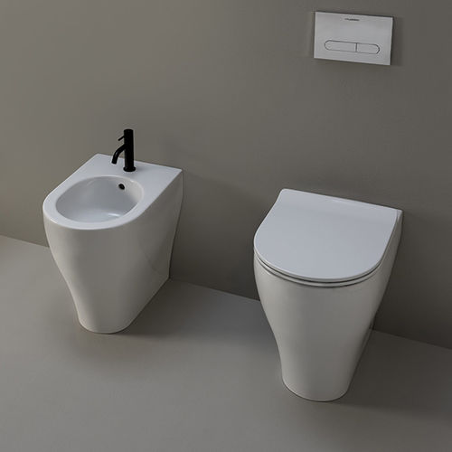 WC in Wandnähe - AP113RSE - FLAMINIA - Keramik / für öffentliche Sanitäreinrichtungen / für Privatgebrauch