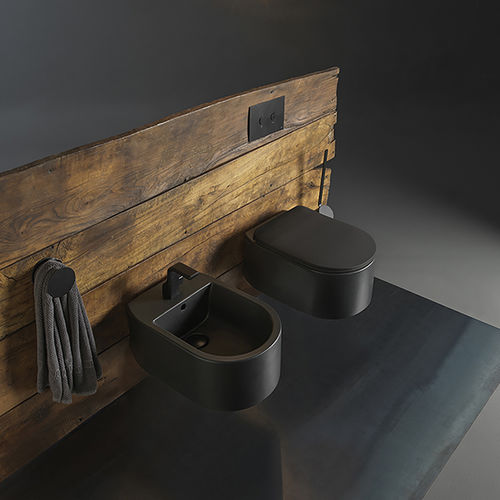 Wandhängendes Bidet - AS218 - FLAMINIA - Keramik / von Giulio Cappellini
