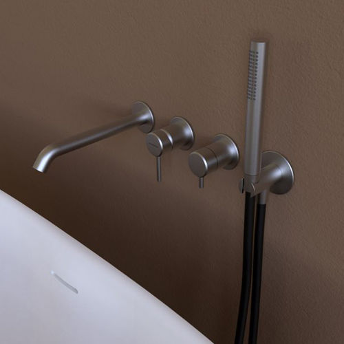 Edelstahl-Wannenset - ST2570ACC - FLAMINIA - wandmontiert / modern / 4-Loch