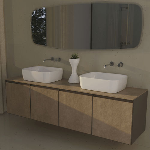 Aufsatzwaschbecken - PY52A - FLAMINIA - Keramik / Hochglanz / Mattfinish