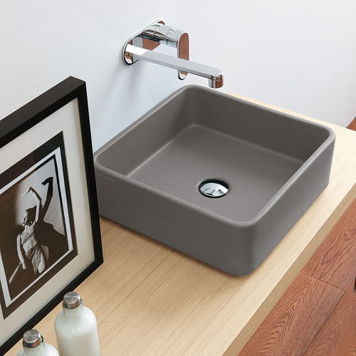 Aufsatzwaschbecken - MINIWASH 40 - FLAMINIA - Keramik / Hochglanz / quadratisch