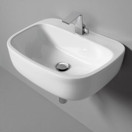 Wand-Waschbecken - MONÒ 54 - FLAMINIA - Keramik / ohne Öffnung / 1-Loch
