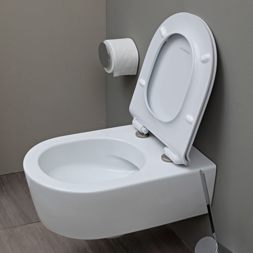 Wandhängendes WC - LINK GOCLEAN® - FLAMINIA - Keramik / von Giulio Cappellini / für Privatgebrauch