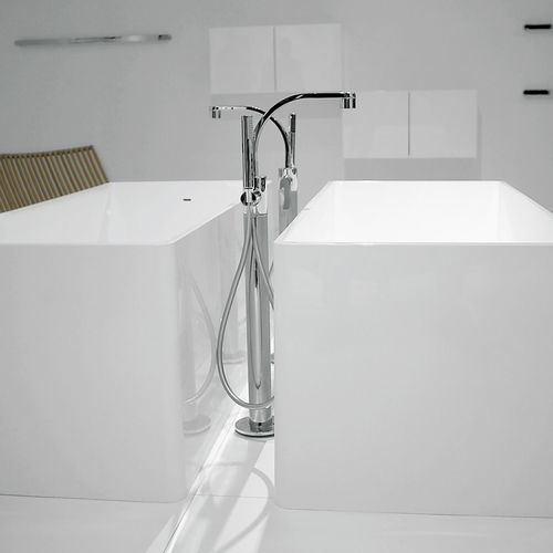 Einhebelmischer für Badewanne - ONE   - FLAMINIA - bodenstehend / aus verchromtem Metall / Messing