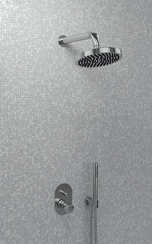 Duschsystem für Wandeinbau - FOLD  - FLAMINIA - modern / mit Handbrause / mit festem Brausekopf