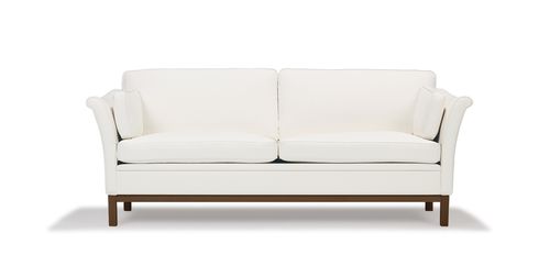 Klassisches Sofa - ALBERTA - LK Hjelle - Stoff / mit abnehmbarem Bezug / weiß
