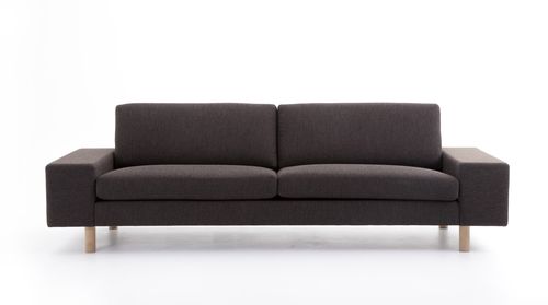 Modernes Sofa - ARENA C24 - LK Hjelle - Stoff / mit abnehmbarem Bezug / braun